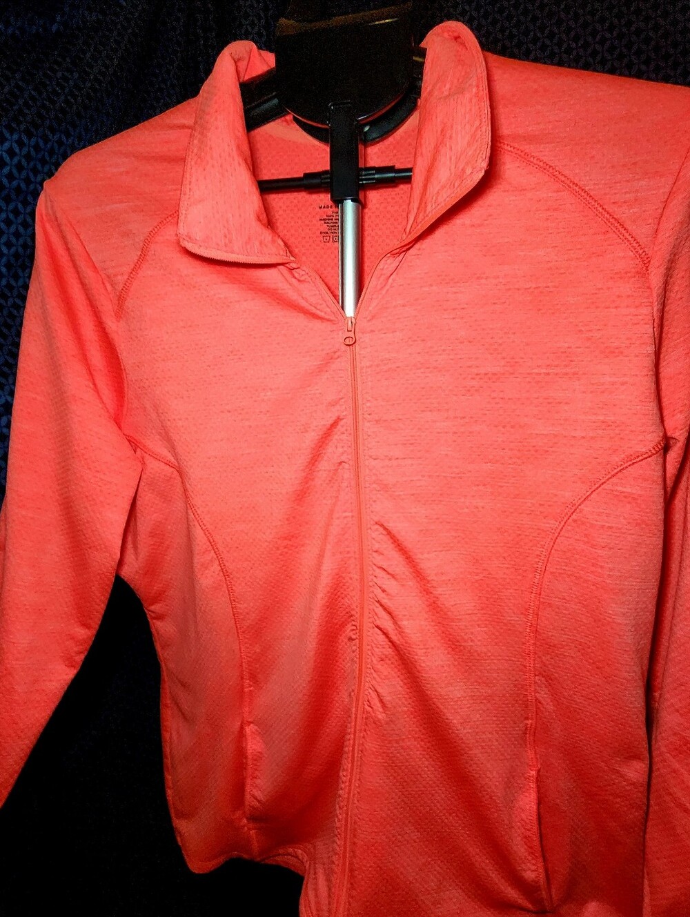 Emily B Activewear Women's Coral Pink Full-Zip Jacket – Size X-Large